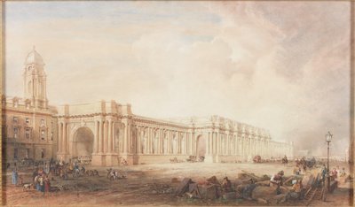 Original Design for the Central Station, Newcastle upon Tyne by John Dobson